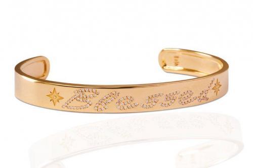 rose gold with diamonds bracelet bangle mimia leblanc jewelry