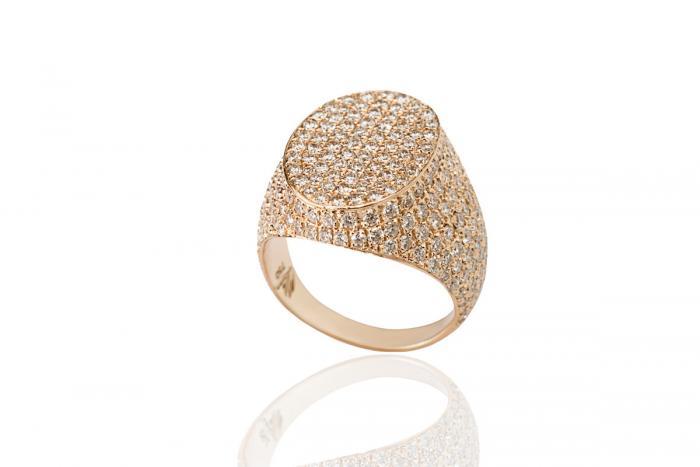 Mimia LeBlanc Jewelry rose GOLD DIAMOND RING PINKY